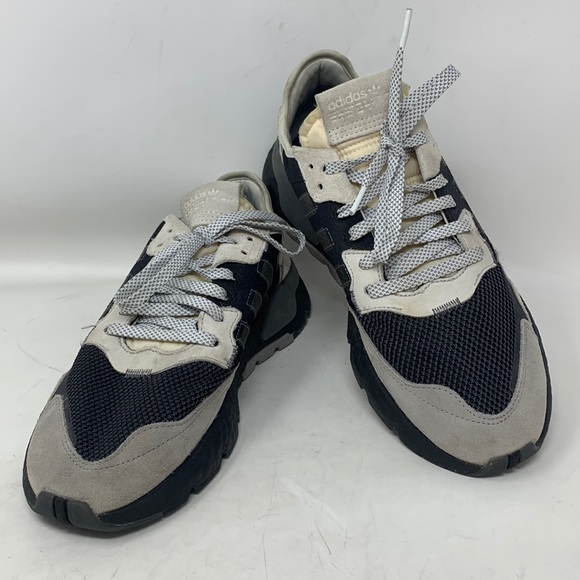 Adidas Shoes | Adidas EVM 004001 Grey Off White Black Athletic Sneaker Shoes | Color: Gray/White | Size: 9.5 | Pm-79567591's Closet